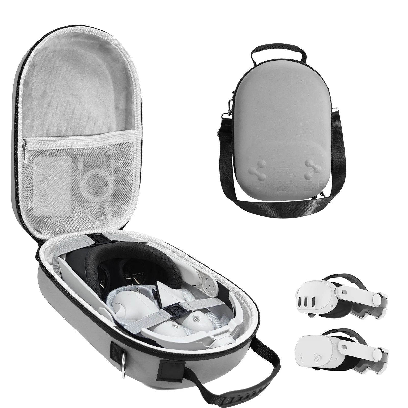 Travel Accessories Dropshipping - ハードキャリングケース落下防止ポータブル収納袋トラベルキャリーバッグメタクエスト 3/3S VR ヘッドセットコントローラアクセサリー