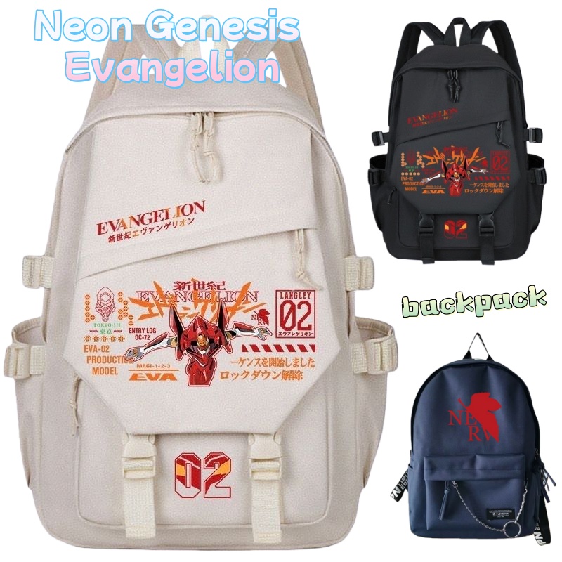 Travel Accessories Cute - 新世紀エヴァンゲリオン バックパック かわいい ファッション 漫画 パーソナライズされた