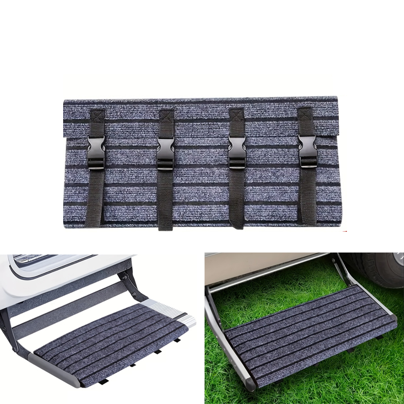 Travel Accessories Deals - 屋外キャラバンステップドアマットRVステップ階段カーペットヘビーデューティー滑り止め交換用モーターホームアクセサリー旅行キャンプ用