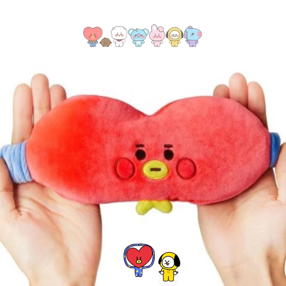 Travel Accessories Deals - BT21漫画のかわいいぬいぐるみアイマスク カワイイ 男女兼用 旅行 オフィス 昼寝