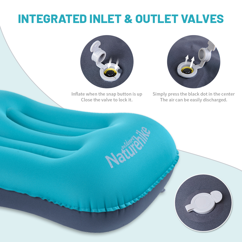 Naturehike インフレータブル枕超軽量キャンプ枕ポー - Travel Pillow Inflatable のレビューと価格