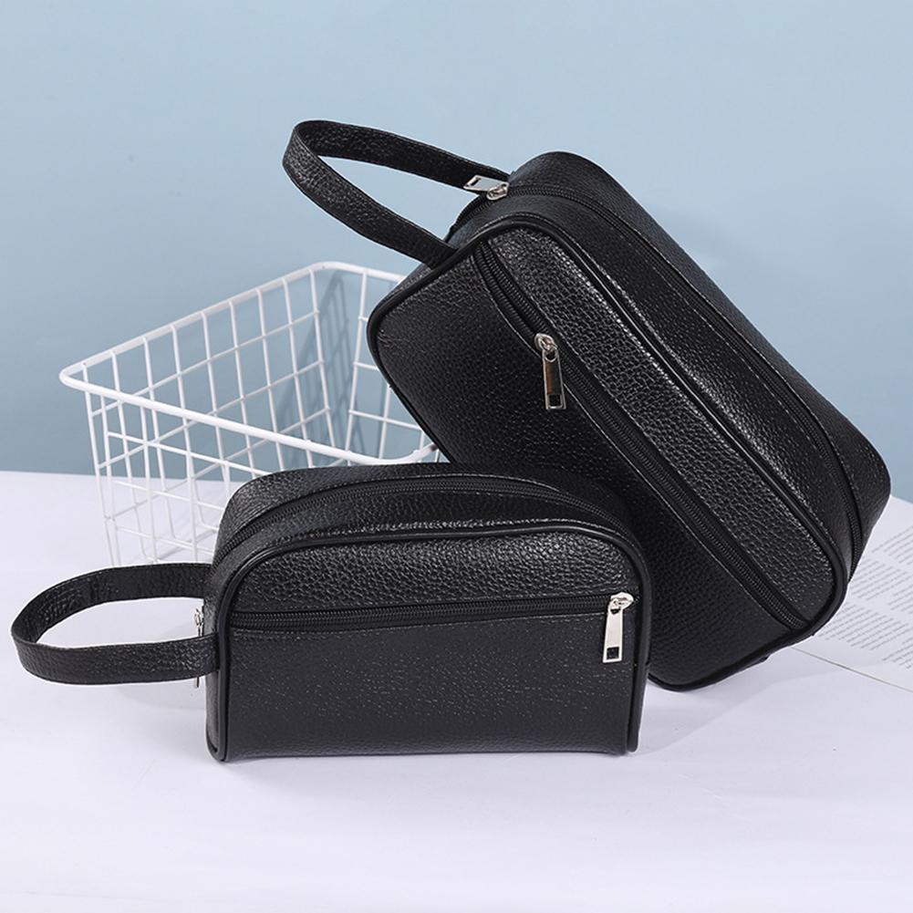 男性ビジネストラベルバッグヴィンテージリストレットバッグPU - Travel Accessories Box のレビューと価格