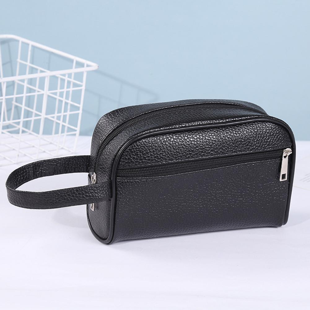 男性ビジネストラベルバッグヴィンテージリストレットバッグPU - Travel Accessories Box のレビューと価格
