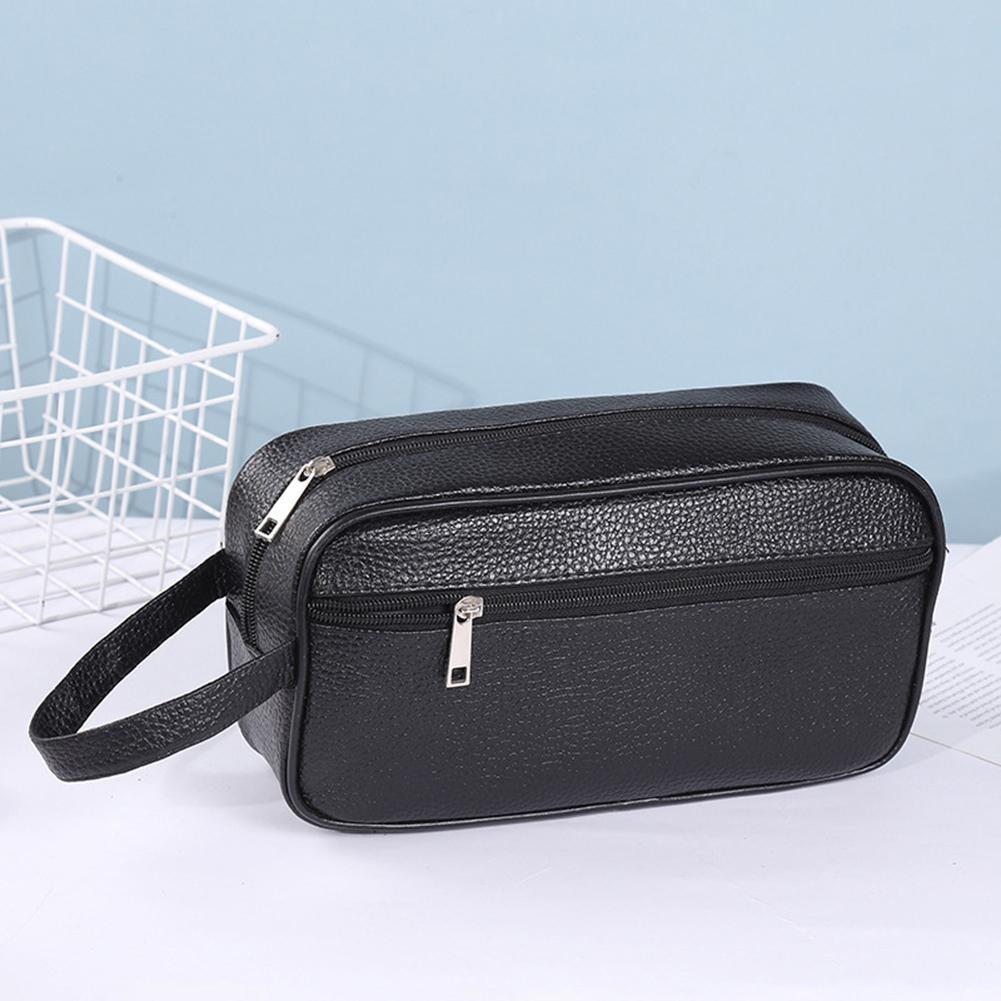 男性ビジネストラベルバッグヴィンテージリストレットバッグPU - Travel Accessories Box のレビューと価格