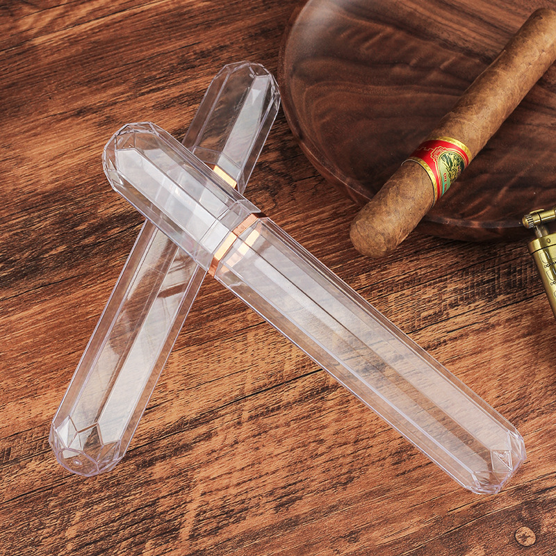 Acrylic Travel Cigar Tube Fash - Travel Accessories Box のレビューと価格