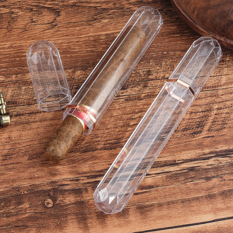 Acrylic Travel Cigar Tube Fash - Travel Accessories Box のレビューと価格