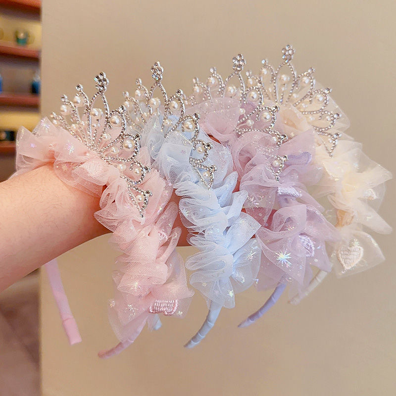甘い素敵な女の子のヘッドバンドヘアアクセサリーピンクブルーレ - Travel Accessories Pink のレビューと価格