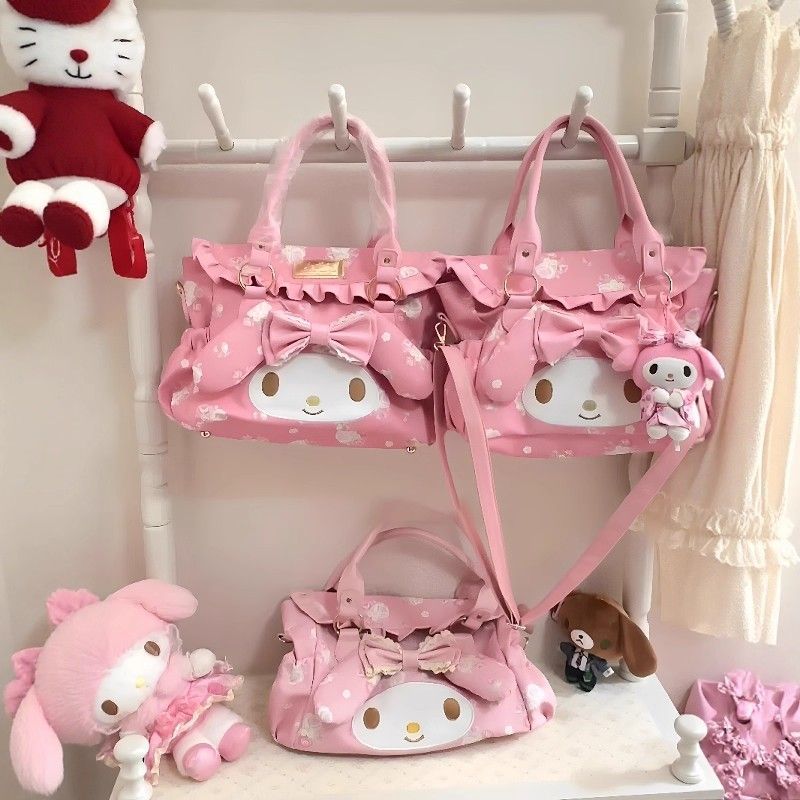マイメロディ漫画のかわいいショルダーバッグ、手持ちショルダー - Travel Accessories Cute のレビューと価格