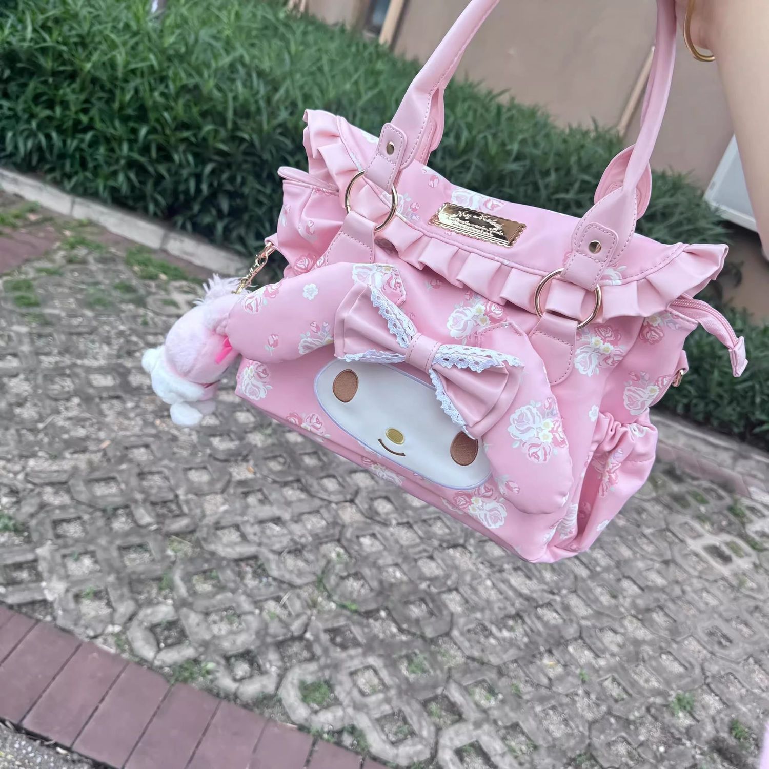 マイメロディ漫画のかわいいショルダーバッグ、手持ちショルダー - Travel Accessories Cute のレビューと価格