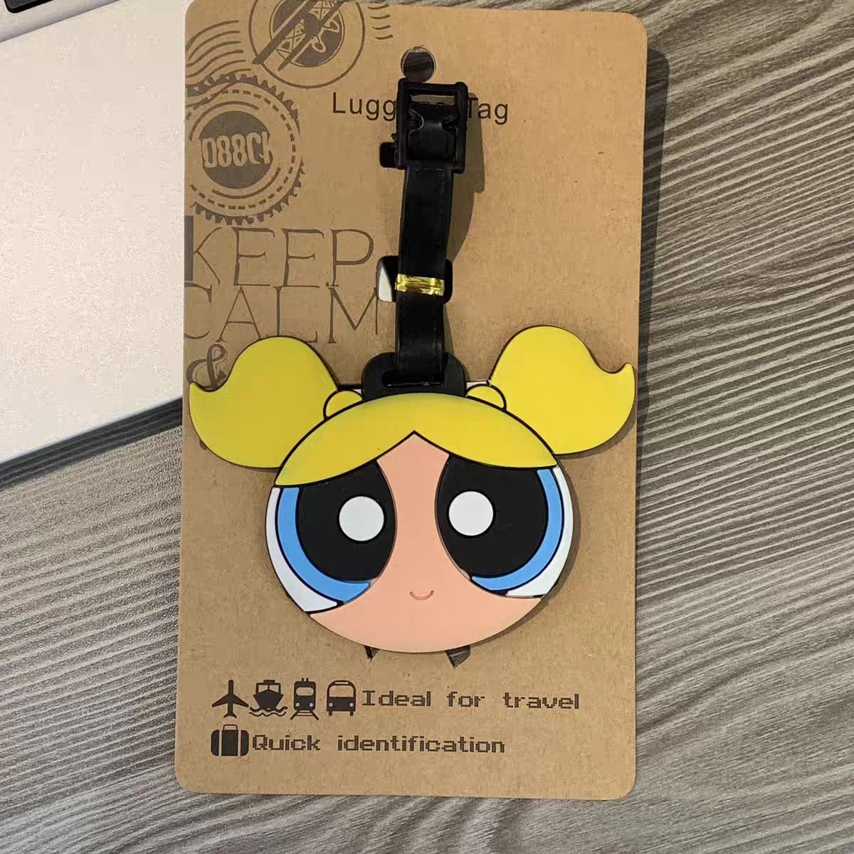 アニメパワーパフガールズバッグペンダントかわいい漫画風荷物タ - Travel Accessories Deals のレビューと価格