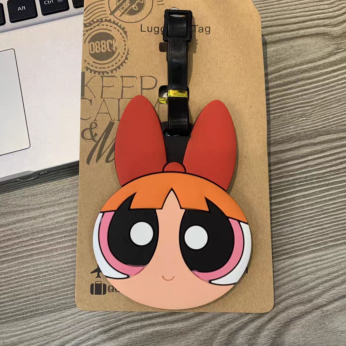 アニメパワーパフガールズバッグペンダントかわいい漫画風荷物タ - Travel Accessories Deals のレビューと価格