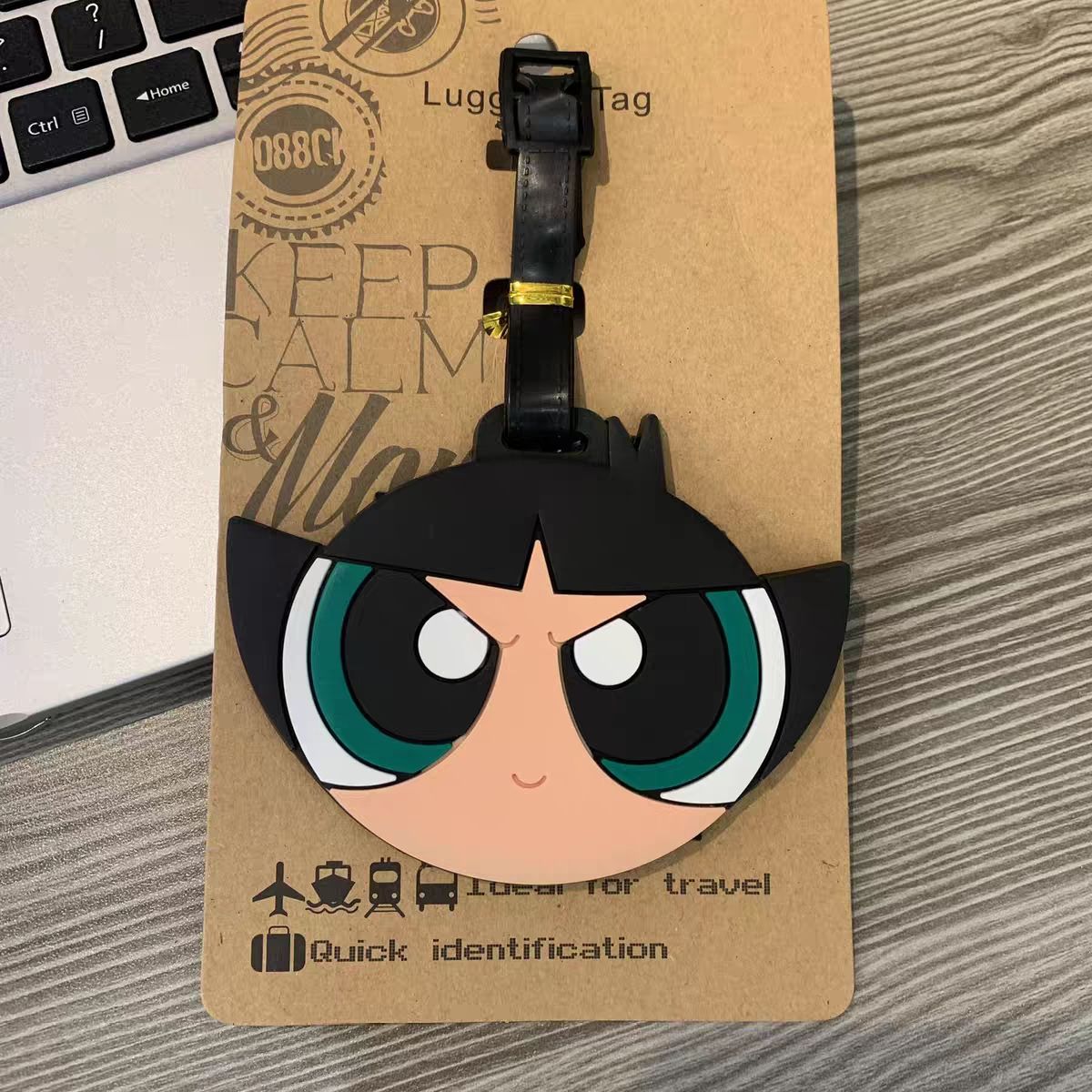 アニメパワーパフガールズバッグペンダントかわいい漫画風荷物タ - Travel Accessories Deals のレビューと価格
