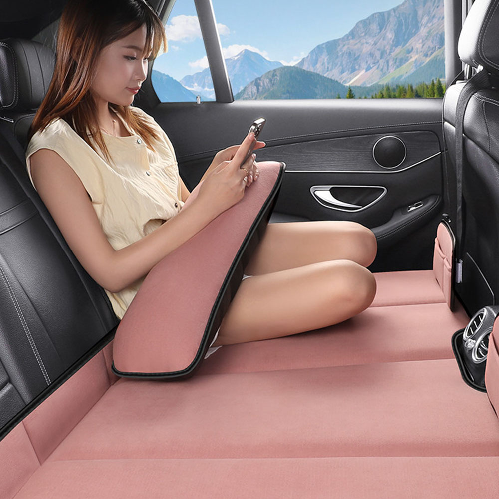 SUVセダン車後部座席用折りたたみ式エア注入式フリースリーピ - Travel Pillow Inflatable のレビューと価格