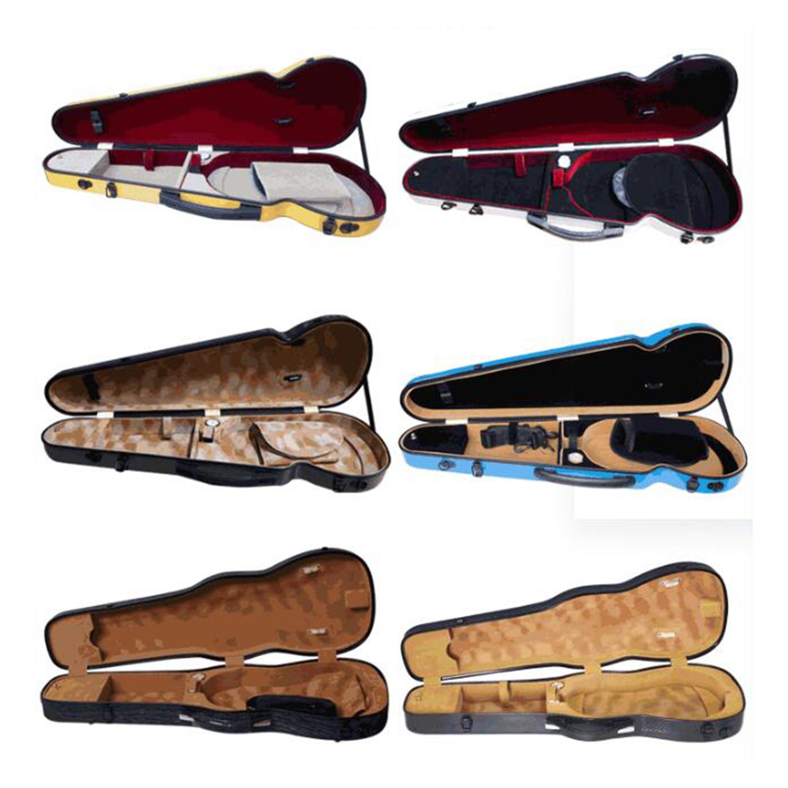 カーボンファイバーバイオリンケース 4/4 軽量ハードシェル - Travel Accessories Box のレビューと価格