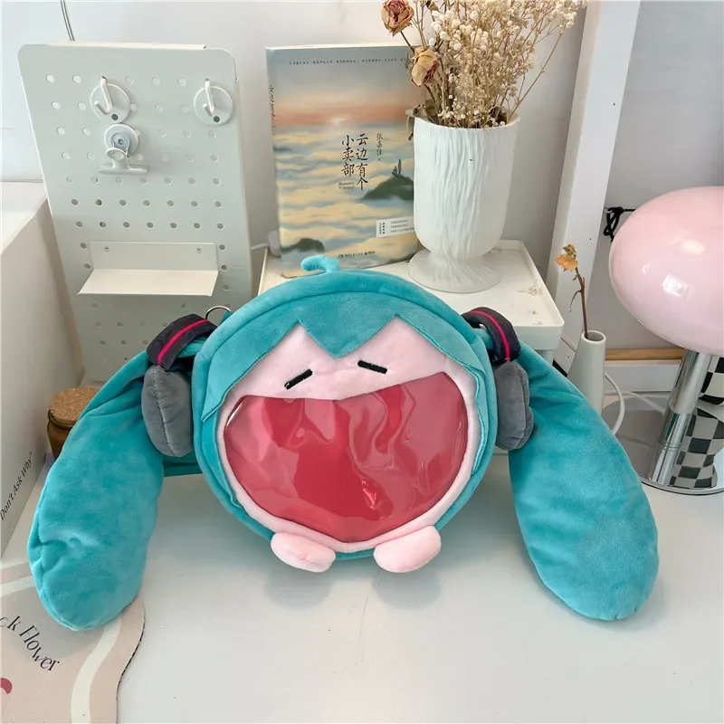 ! !! 初音ミクショルダーバッグバックパックかわいいアニメ - Travel Accessories Cute のレビューと価格