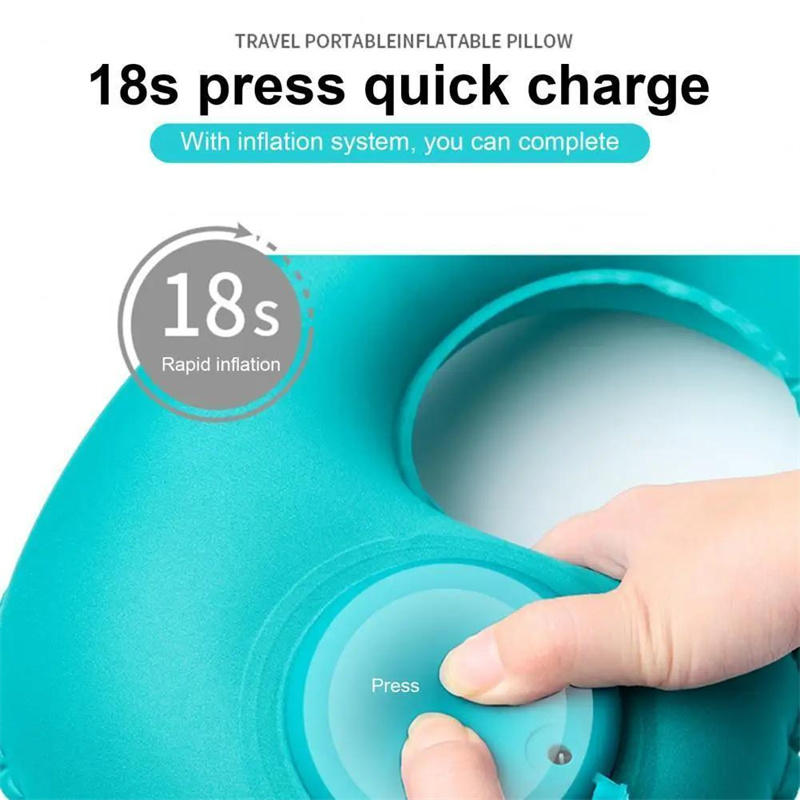 インフレータブルポータブルネックピロー、収納可能で自己充填式 - Travel Pillow Inflatable のレビューと価格