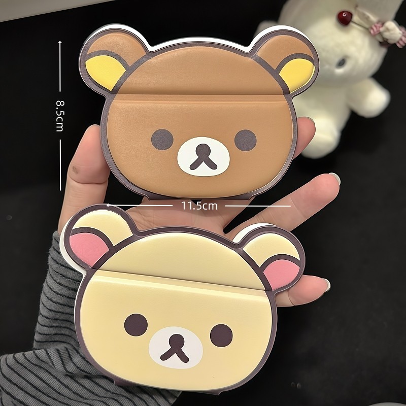 リラックマ折りたたみ化粧鏡かわいいシンプルなポータブル手持ち - Travel Accessories Deals のレビューと価格
