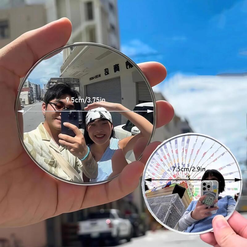 手持ち式自撮りミラー ポータブル ソロ旅行用 反射凸面鏡 写 - Travel Accessories Deals のレビューと価格