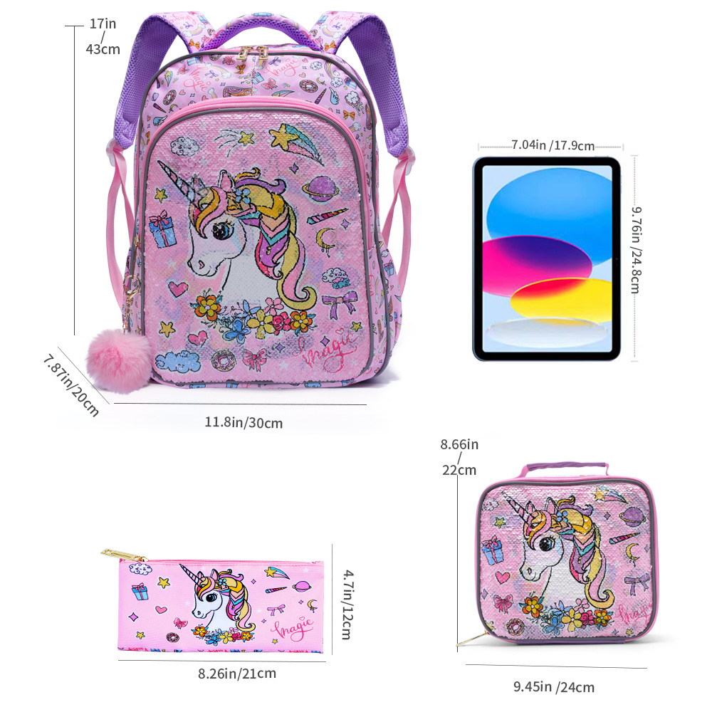 3点セット キッズトラベルバッグ、ラゲージバッグ、ブックバッ - Travel Accessories Pink のレビューと価格