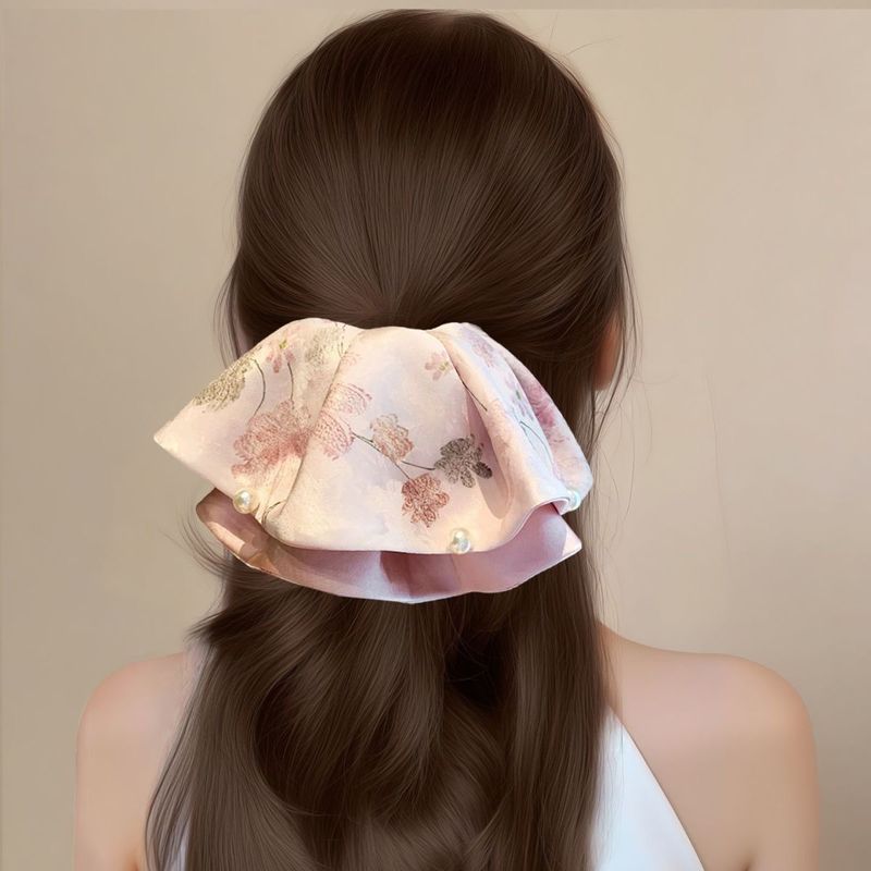 1個入り 新品 中国風 ピンクの花柄パールヘアクリップ 女性 - Travel Accessories Pink のレビューと価格