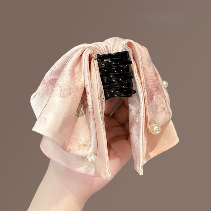1個入り 新品 中国風 ピンクの花柄パールヘアクリップ 女性 - Travel Accessories Pink のレビューと価格
