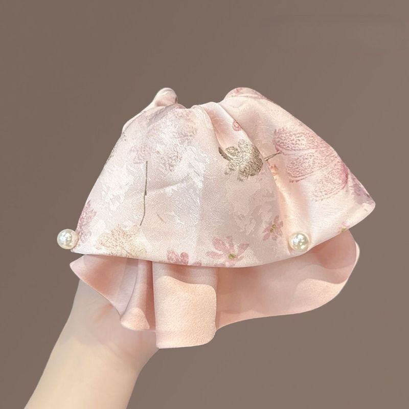 1個入り 新品 中国風 ピンクの花柄パールヘアクリップ 女性 - Travel Accessories Pink のレビューと価格