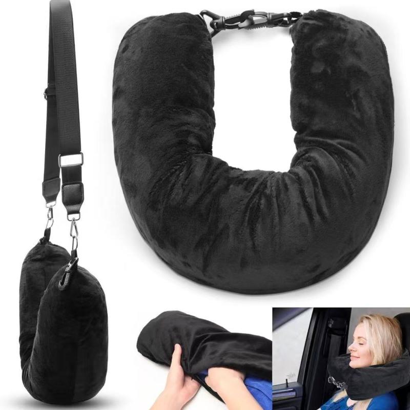 飛行機旅行用トラベルネックピロー、詰め物可能な衣類収納バッグ - Travel Pillow Inflatable のレビューと価格