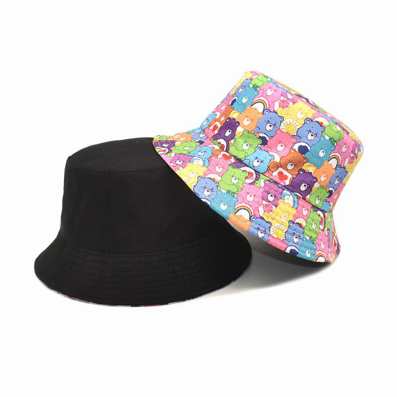 新しいかわいい漫画ケアベアーズ漁師の帽子日焼け止め両面盆地帽 - Travel Accessories Deals のレビューと価格
