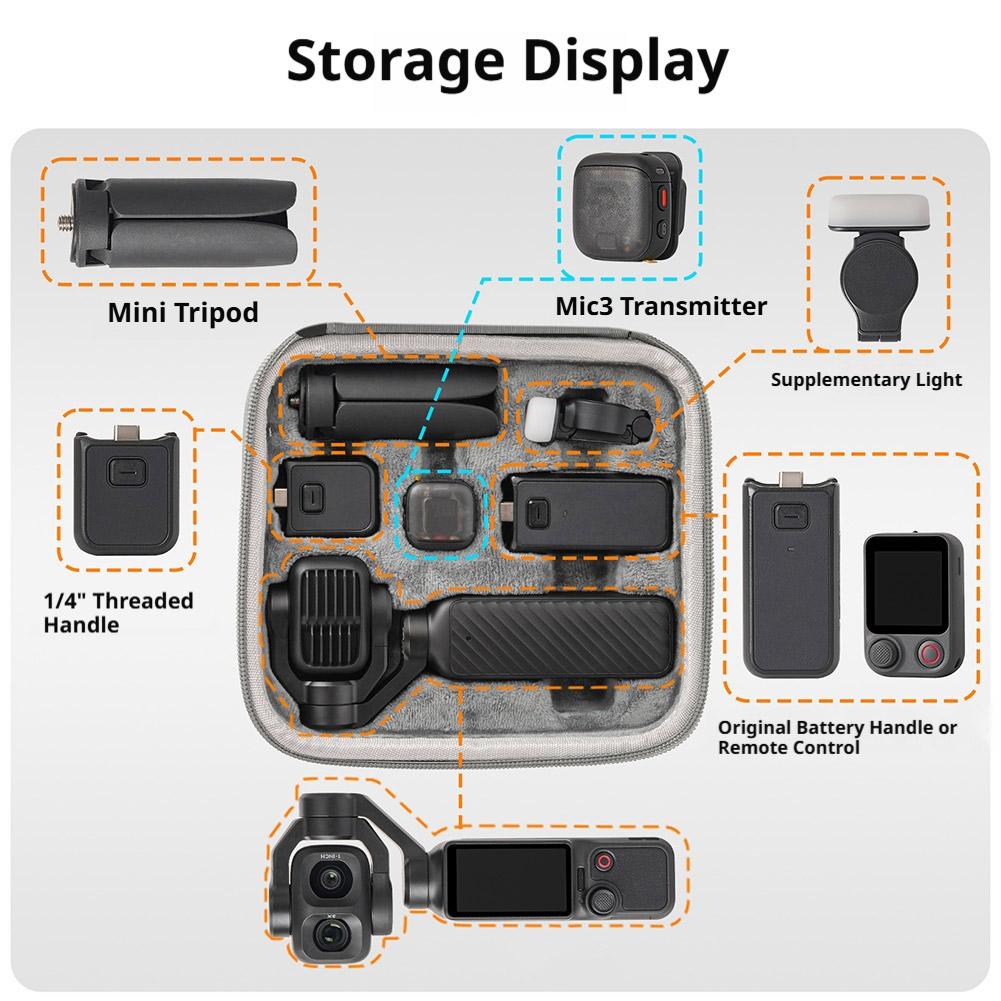 DJI Osmo Pocket 4P用キャリングケース、旅行 - Travel Accessories Dropshipping のレビューと価格