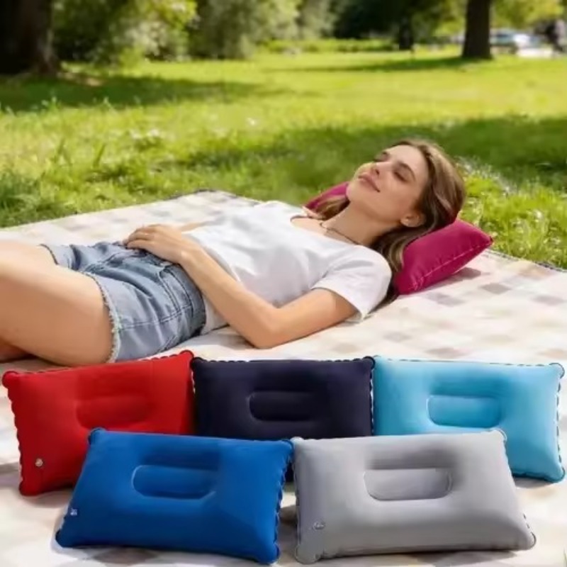 携帯用折りたたみ式空気枕 アウトドア旅行用睡眠枕 キャンプ用 - Travel Pillow Inflatable のレビューと価格