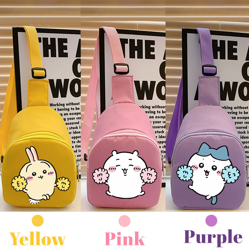 Chiikawaの漫画旅行用バックパック用クロスボディバッグ - Travel Accessories Pink のレビューと価格